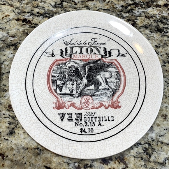 Set Of 4 Pottery Barn Paris France Cocktail Salad/Dessert Plates 8” RARE in Box - Picture 5 of 8